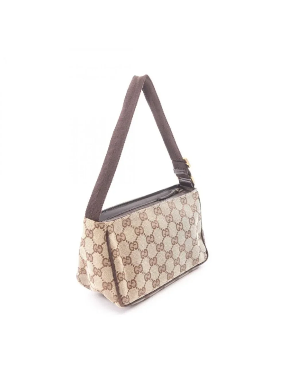 Gucci Handbag GG Canvas Beige Brown Accessory Sally Pouch